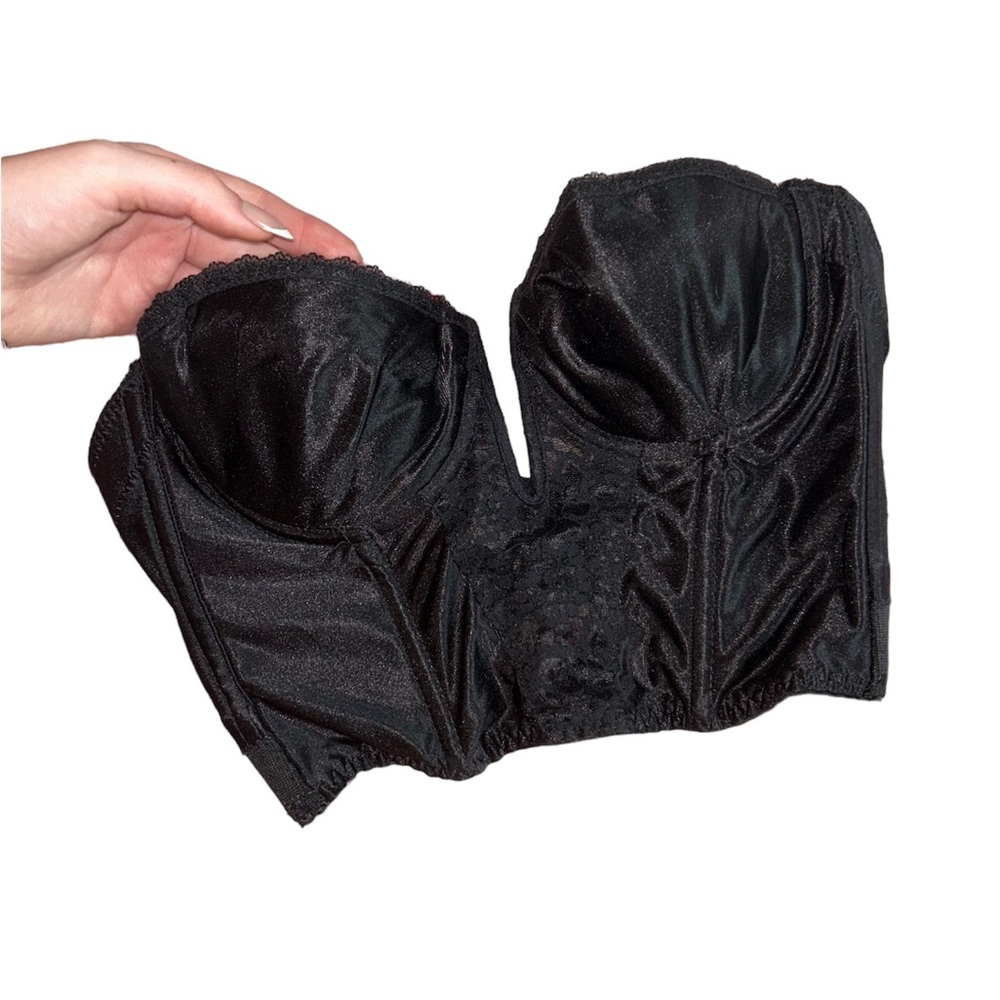 Black Corset Bustier Top